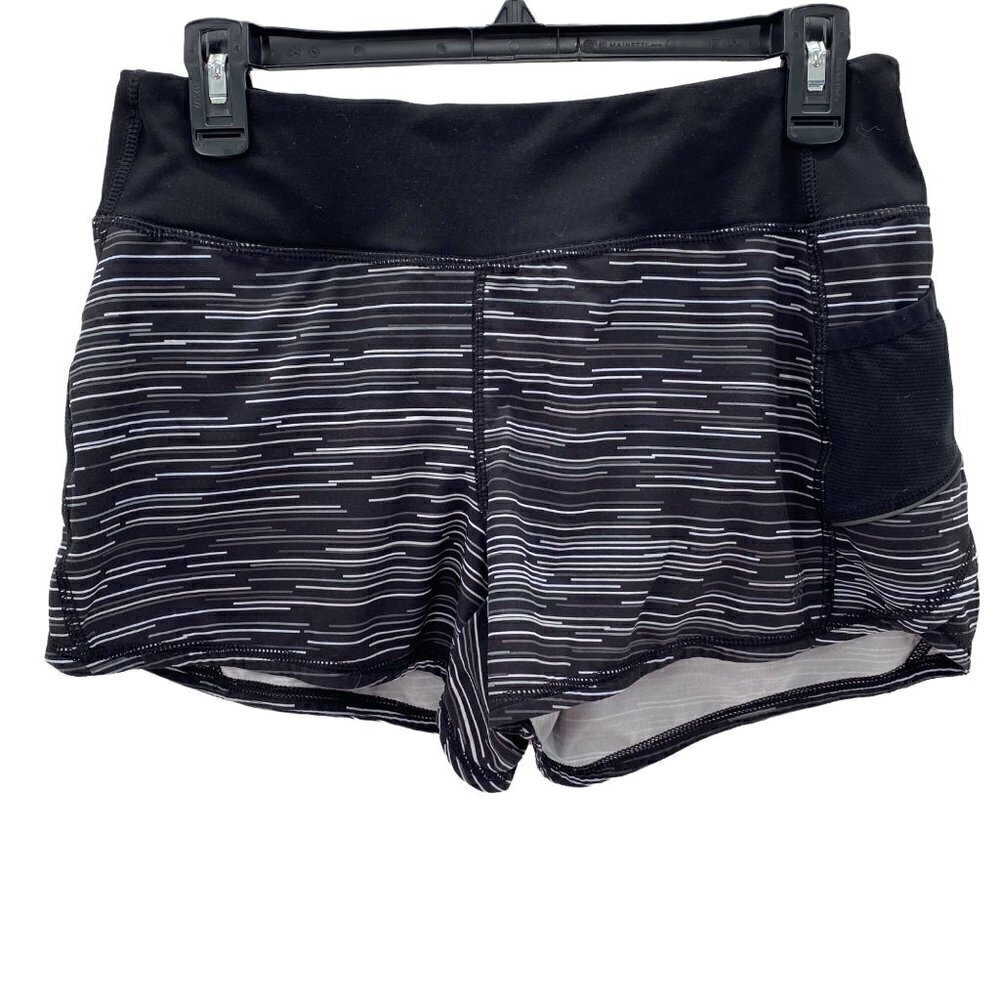 Athleta Black/Grey Athletic Shorts Women's Size Small